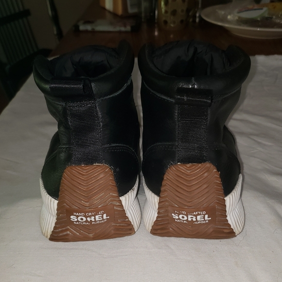 Sorel Black Leather Athletic Booties - Picture 6 of 11